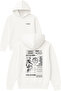 The Future Design Printed Oversized White Hooded Sweatshirt
