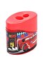 2-Pack Pencil Sharpener 3 Cars Red and Blue Wide Chamber Double Blade Pencil Sharpener No4 Figured Jum - 3