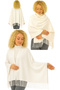 1 Piece Women's Extra Soft Textured Tassel Detailed Winter Scarf Shoulder Shawl Cream, Suitable for Large Sizes - 5