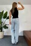 Çnr Miya Women's High Waist Palazzo Jeans New - 3
