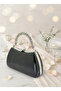 Black Color Special Design Color Crystal Pattern Stone Handle Women's Evening Dress Bag - 2