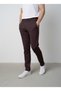 Modal Fabric Ribbed Detailed Premium Trousers with Elastic Waist