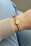 Steel Waterway Clover Women's Handcuff Bracelet – 18 cm Handcuff Bracelet |   Non-Tarnish Women's Jewelry
