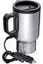 Stainless Steel Car Electric Warmer Coffee Mug (Silver) - 2