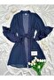 Luxury Chane Double Satin Nightgown & Chiffon Robe Premium Bridal Set (Boxed) - 3