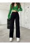 Çnr Miya Women's Stretch Fabric Palazzo Loose Wide Leg Trousers New - 4