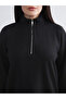 Lcw comfort plus size stand collar women's sweatshirt - 3