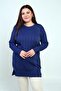 Women's plus size tunic blouse with stone embellishments - 3