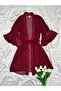 Luxury Chane Double Satin Nightgown & Chiffon Robe Premium Bridal Set (Boxed) - 5
