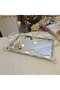 Metal Casting Tray with Handle Silver 46*32 cm