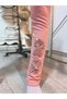 Girl's Tights Winter Cotton Fleece-Lined Elastic Waist with Ribbon Dog Rose Dry Fit Tight Fit - 5