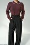 Women's Lace Collar Knit Sweater - 4