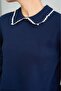 Women's Lace Collar Knit Sweater - 3