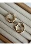 Gold Basic Hoop Earrings - 2