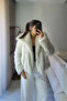 Premium Faux Fur with Soft Texture and Lining (Has a Hidden Pocket and Button) - 4