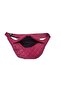 Genuine Leather Handmade Unisex Diamond Patterned Wide Waist and Chest Freebag Bag - 7
