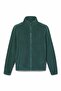 Tb0A6Hm33171-Full Zip Polar Fleece Green Zippered Collar Regular Fit Plain Men's Fleece Sweatshirt - 6