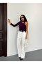 Women's One-Shoulder Detailed Scarf Sandy Fabric Blouse - 5
