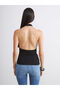 Rmz Gi̇yi̇m Farkiyla Halter Roba Collar Gathered Blouse - 5
