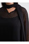 Shawl Collar Polka Dot Chiffon Blouse and Undershirt - 3