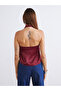 Halter Neck Satin Blouse - 4