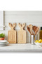 Wooden Presentation Tray with Deer Figure – Heat-Resistant Natural Pine Serving Board (31 cm × 12 cm)