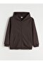 Lcw Kids Hooded Boys' Thick Zippered Sweatshirt