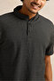 Men Grey Solid Polo Shirt - 4