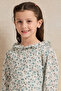 Girls White Button Front Blouse - 4