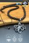 Deep Power – Special Design Steel Necklace with Octopus-Tipped Lava Stone & Agate Natural Stones |   Unisex 50–80 cm