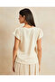 Women Beige Ruffle Sleeve Detailed Blouse - 3
