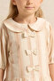 Girls Beige Striped Blouse - 4