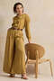 Women Gold Button Down Shirt - 2