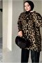 Leopard Printed Women's Luxury Knit Cardigan