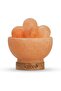 Himalayan Salt Fire Bowl Lamp with Crystal Balls - 3