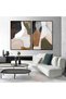 Abstract Design Double Canvas Painting Set of 2 (40x60 cm) – Framed Wall Art with Black Hollow Frame