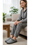 PLUSH WOMEN'S WINTER HOME AND MISFIR SLIPPERS - 2