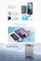 20000mah - 45W Powerbank Siyah - Hızlı Şarj - Taşınabilir Güç Kaynağı - Taşınabilir Şarj Cihazı - 2