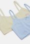 Senior Girls Blue And Yellow Padded Bra (Pack of 2) - 3