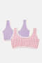 Senior Girls Pink And Purple Padded Bra Set (Pack Of 2) - 3