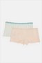 Senior Girls Pink And White Boxer Brief Set (Pack Of 2) - 3