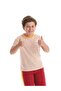 Licensed Yellow-Red Striped White Children's T-Shirt - 3