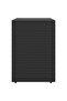 Garden Storage Cabinet Black 100x55.5x80 cm Poly Rattan - 6