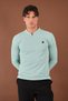 V-Neck Slit Detailed Long Sleeve T-Shirt