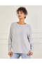 Women Grey Oversize Raglan Knitted Pullover