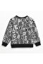 Black Men's Waiter Embroidered Crew Neck Sweatshirt 6-16 Years - 3