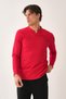 V-Neck Slit Detailed Long Sleeve T-Shirt - 2
