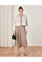 Women Beige Melton Jacket - 2
