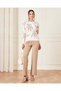 Women Ivory Printed Lurex Knitted Pullover - 2
