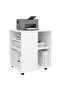 Rolling Cabinet White 60x53x72 cm Engineered Wood - 6
